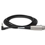 Hosa Mic Cable 10' XLR3F to Right-angle 3.5 mm TRS