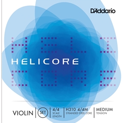 D'Addario H310 Helicore 4/4 Med Violin set