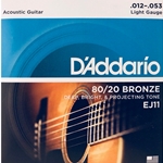 D'addario Bronze 80/20 Acoustic Lite string set