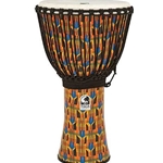 Toca SFDJ-14KB Synergy Freestyle Rope Tuned 14" Djembe - Kente Cloth