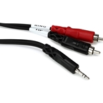 Hosa 15' Y 3.5 mm TRS to Dual RCA