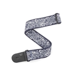 D'Addario Woven Guitar Strap - Blue Paisley