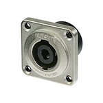 Neutrik NLT4MD-V Speakon 4 pole male chassis connector, metal housing