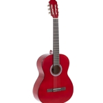 GEWA Basic Classical Guitar 4/4 Transparent Red