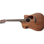 Ibanez AW54CEOPN Artwood Solid Top Dreadnought Open Pore Acoustic-Electric Guitar