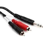 Hosa 3m Insert Cable 1/4" TRS to Dual RCA