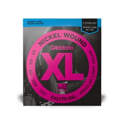 D'Addario XL 45-130 5 string bass set