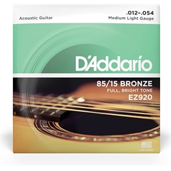 D'addario  Acoustic guitar set 85/15 Med Lite