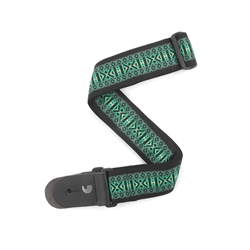 Planet Waves 2" Woven Guitar Strap, Green Monterey