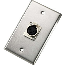 Neutrik Wall Plate Female 1X3XLR