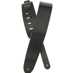 D'Addario Basic Leather Guiitar Strap - Black