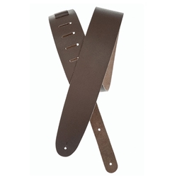 D'Addario Basic Leather Guiitar Strap - Brown