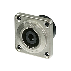 Neutrik NLT4MD-V Speakon 4 pole male chassis connector, metal housing