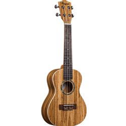 Amahi Penguin Concert Ukulele w/bag - Zebrawood Top, Back & Sides