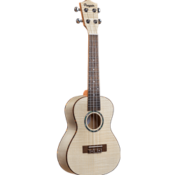 Amahi Penguin Concert Ukulele w/bag - Flamed Maple Top, Back & Sides