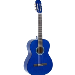 GEWA Basic Classical Guitar 4/4 Transparent Blue