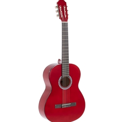 GEWA Basic Classical Guitar 4/4 Transparent Red